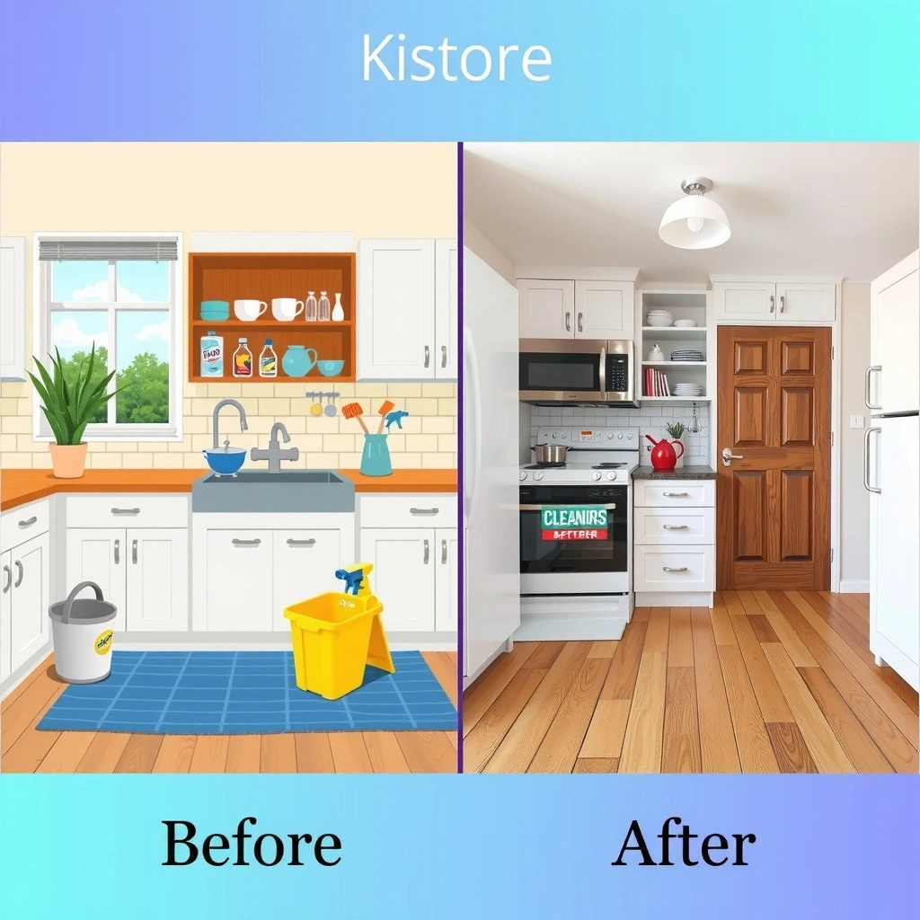 Before and after deep cleaning comparison