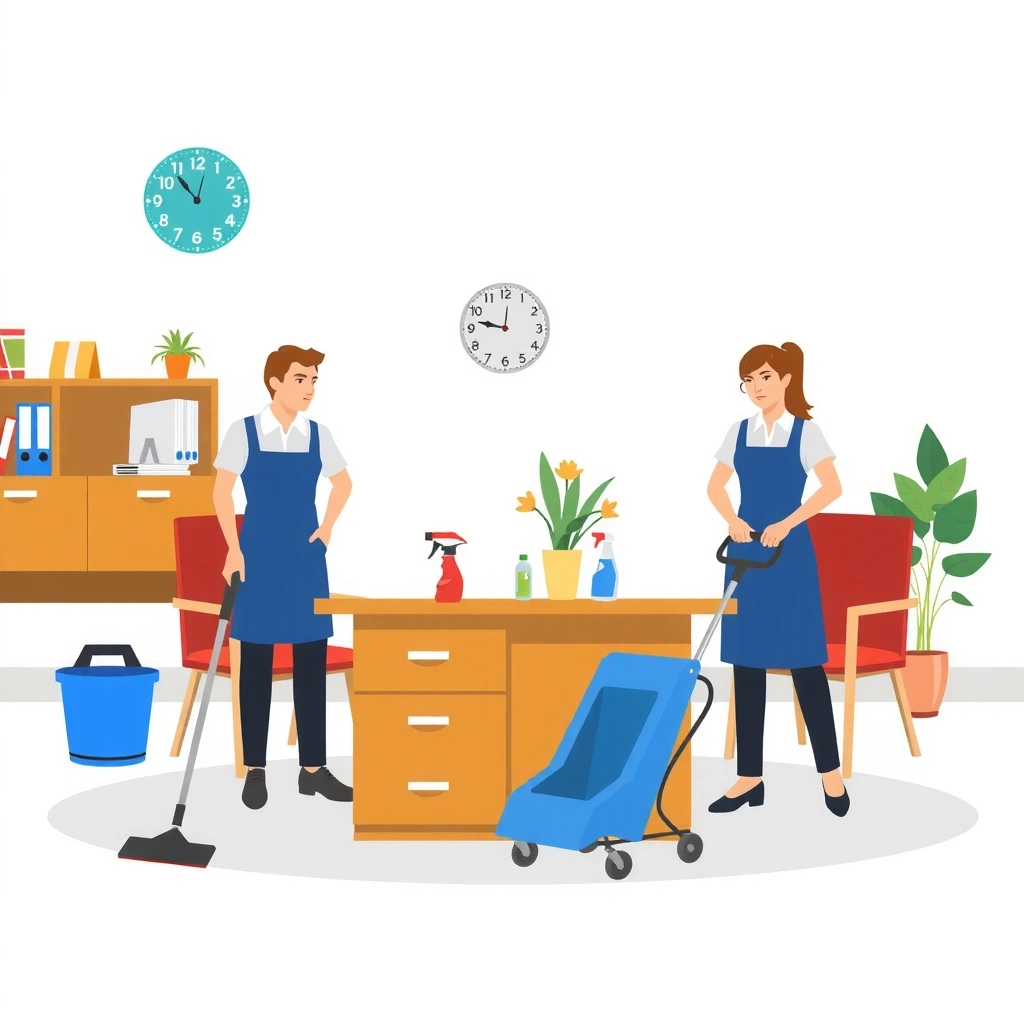 Flexible scheduling cleaning service