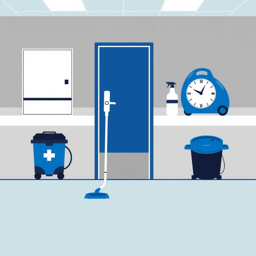 Healthcare facility cleaning service