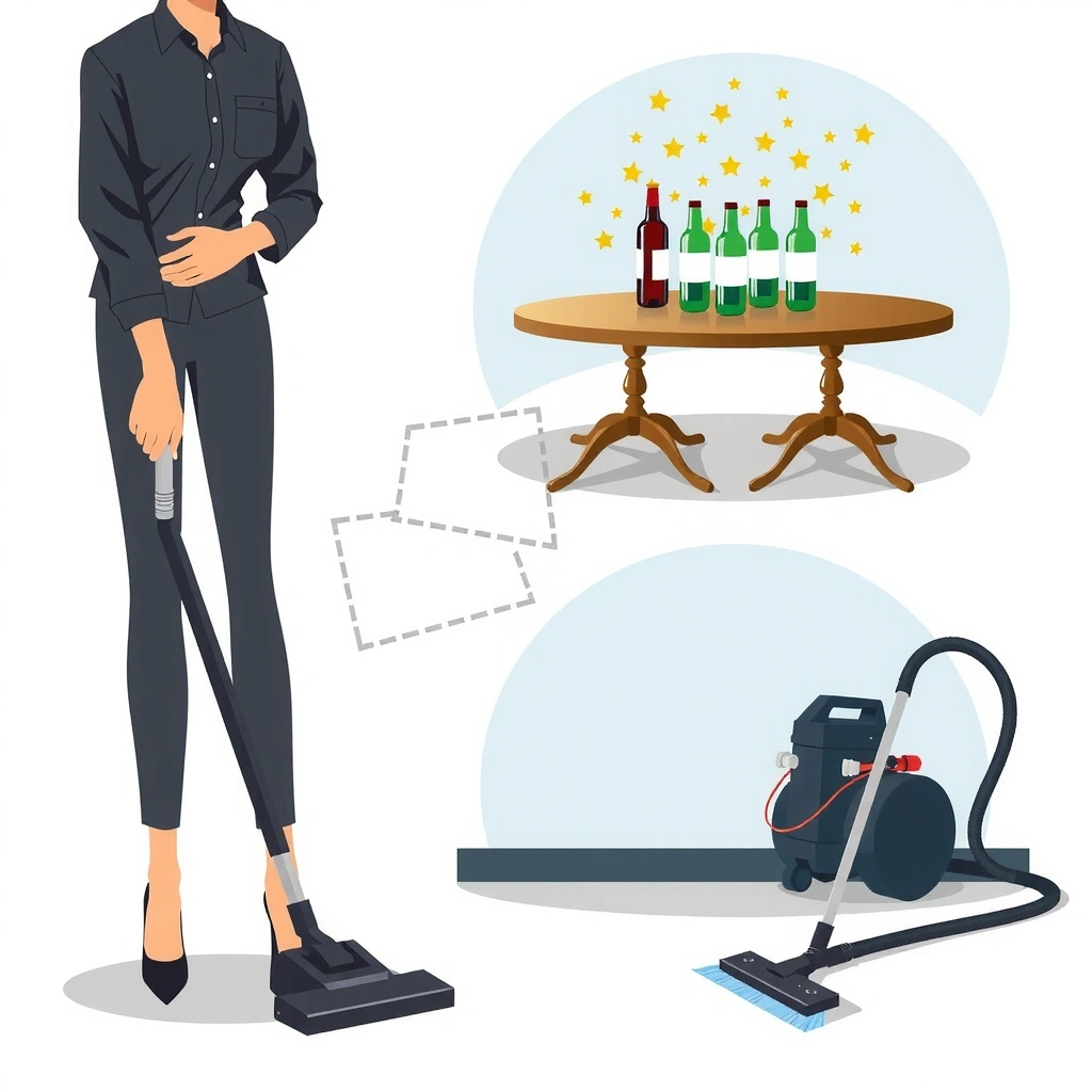 Party cleanup service in action